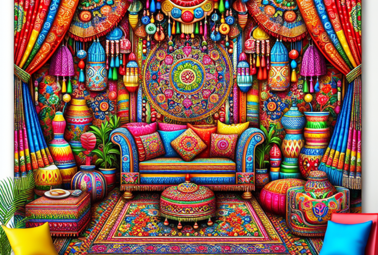 ¿Como se llama la decoracion de muchos colores